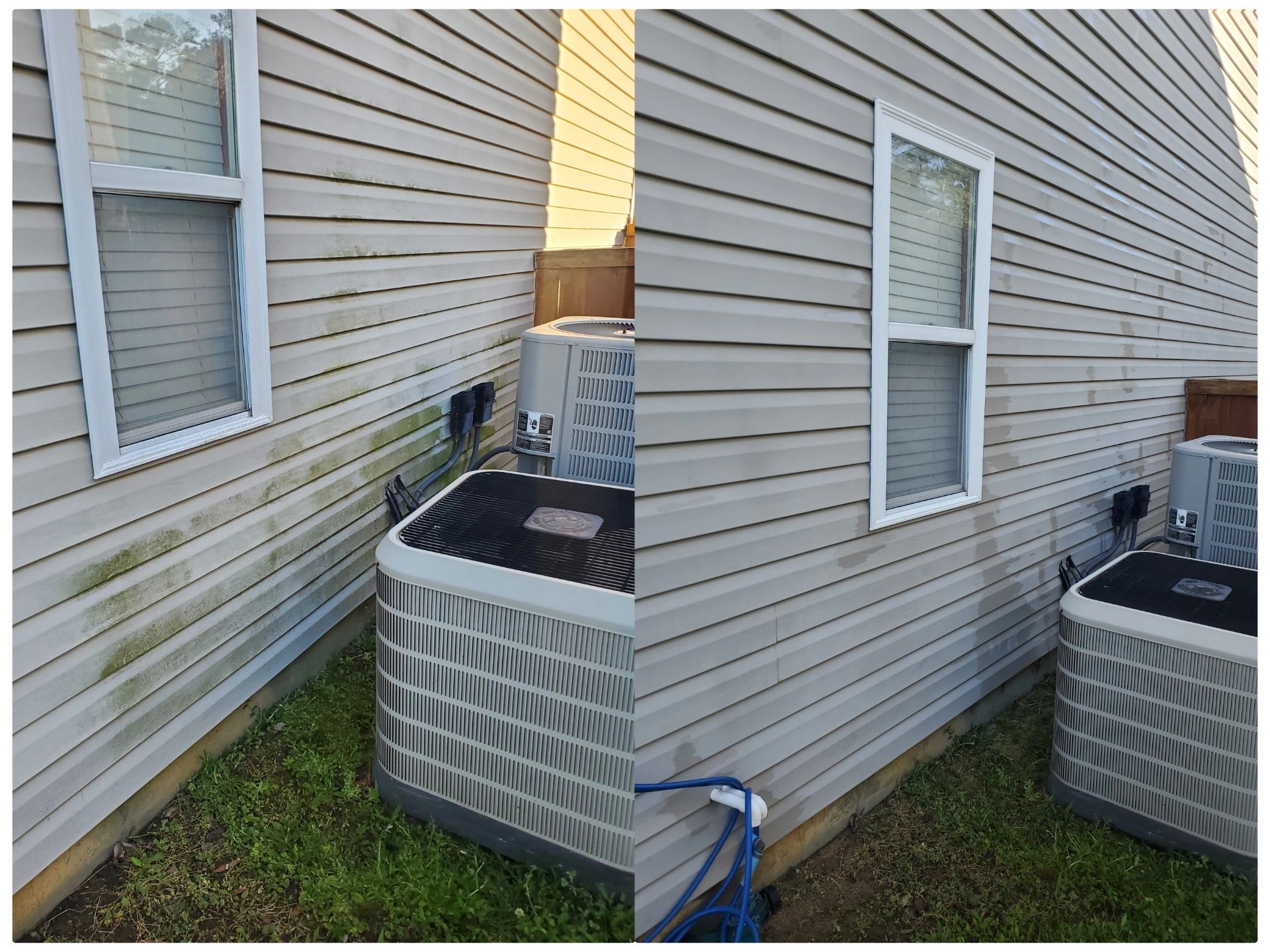 House washing before and after