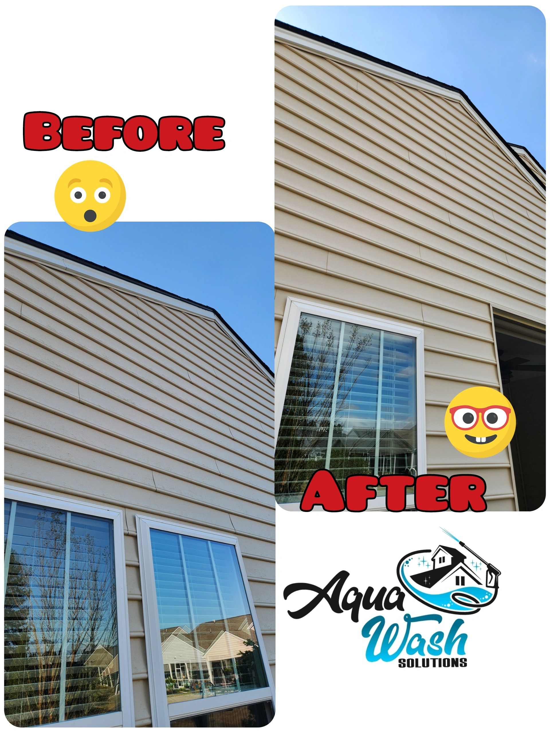 Soft washing a residential property